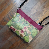 Prickly Pear cork, WIDE Callisto crossbody