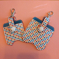 Dots Sanitizer Bottle and Holder