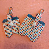 Dots Sanitizer Bottle and Holder