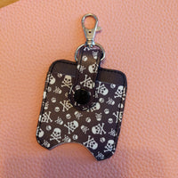 Skull & Crossbone Sanitizer Bottle and Holder