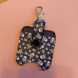 Skull & Crossbone Sanitizer Bottle and Holder
