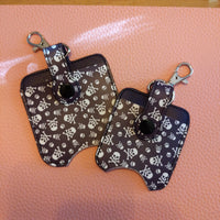 Skull & Crossbone Sanitizer Bottle and Holder