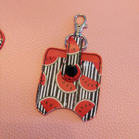 Watermelon & Stripes Sanitizer Bottle and Holder
