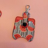 Watermelon & Stripes Sanitizer Bottle and Holder
