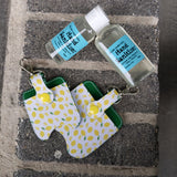 Lemons Sanitizer Bottle and Holder