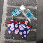 Baseball Sanitizer Bottle and Holder