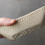 white rough glaze Tray
