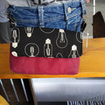 Lightbulbs, Fuchsia Wax Canvas Hipster