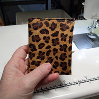 Spots & Teal "Jaguars" Slim Cork Wallet