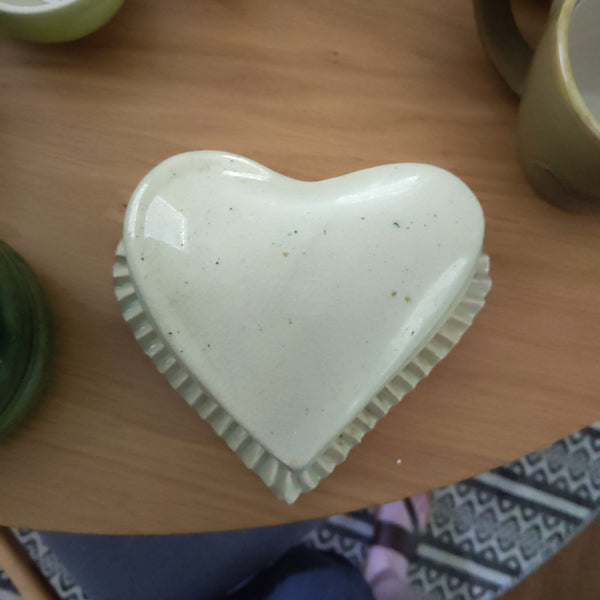 White 🤍 Heart Jewelry Box