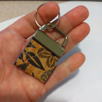 Scandinavian Folk, Blue EC Cork Key Ring