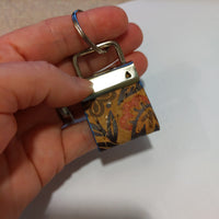 Scandinavian Folk, Blue EC Cork Key Ring