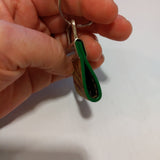 Palm, Green EC Cork Key Ring