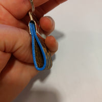 Cat, Blue EC Cork Key Ring