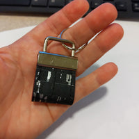 Black Metallic, Pink EC Cork Key Ring
