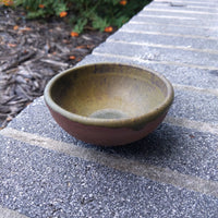 Black/green #2 bowl/hole-less planter