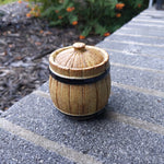 barrel w/ lid bowl