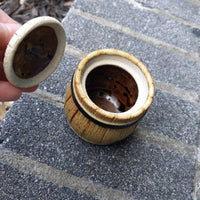 barrel w/ lid bowl