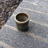 green/rust cup