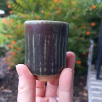 green/rust cup
