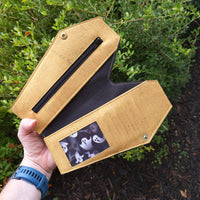 Black/Gold Coffin Wallet