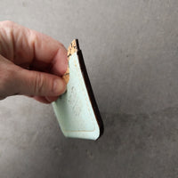 seafoam/crackle Card Wallet