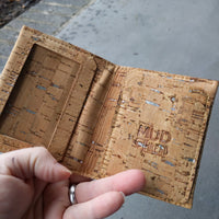 Natural/Silver Cork Wallet