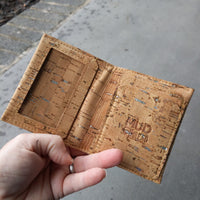 Natural/Silver Cork Wallet
