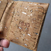 Natural/Silver Cork Wallet
