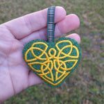 Irish Heart, Harris Tweed Ornament