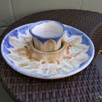 sunflower chip/dip bowl