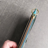 aqua & gold cork Purse pal