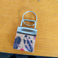 Feathers (2) Pink EC Cork Key Ring