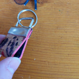 Feathers (2) Pink EC Cork Key Ring