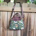 Monstera & Brown Cork, Erica Bowler Bag