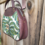 Monstera & Brown Cork, Erica Bowler Bag