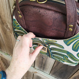 Monstera & Brown Cork, Erica Bowler Bag