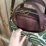 Monstera & Brown Cork, Erica Bowler Bag
