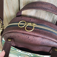 Monstera & Brown Cork, Erica Bowler Bag