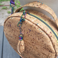 Rainbow Cork, Round Crossbody Bag