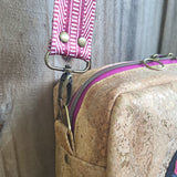 Cat on Natural & Gold Fleck Cork, Lilia Bag
