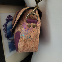 Dollie Bag, unicorn and plum cork