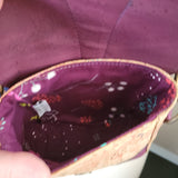 Dollie Bag, unicorn and plum cork