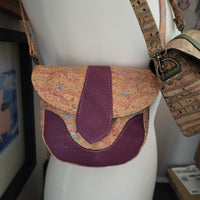 Dollie Bag, unicorn and plum cork