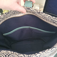Stephie Shoulder Bag, Sileather and Canvas