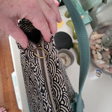 Stephie Shoulder Bag, Sileather and Canvas
