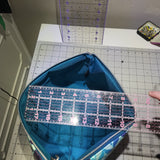 Mermaid vinyl. PEEKABOO Beauty Bag (xl)