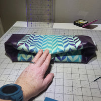 Mermaid vinyl. PEEKABOO Beauty Bag (xl)