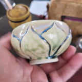 GREEN flower, 8/22 small bowl