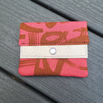Red Brushtrokes - Minimalist Wallet, Small